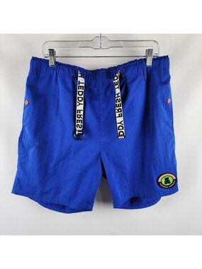 Teddy Fresh Shorts Mens Large Blue Nylon Belted Short (34x6)